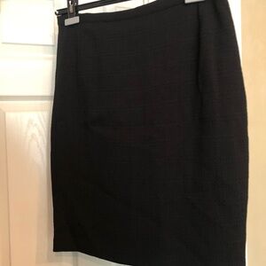 Irene van Ryb Black wool blend lined skirt Size 46